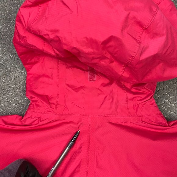 Marmot Jacket Women's Small Pink PreCip Eco Rain Waterproof Hooded Hiking Nylon - Picture 6 of 14